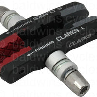 Clarks CPS301 - 72mm V Brake Pads, Triple Contour Design