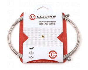Clarks Stainless Steel Tandem MTB / Hybrid / Road Brake Inner 3060mm (carded)