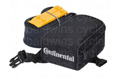 Continental Saddle Bag With Tube - Road or MTB in Black - Road 60mm Presta