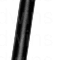 Ergotec 350mm CNC Micro Adjust Alloy Seat Post - 25.4mm Black
