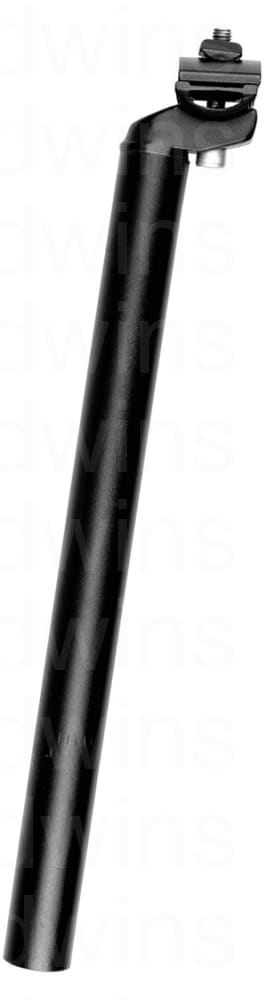 Ergotec 350mm CNC Micro Adjust Alloy Seat Post - 26.6mm Black
