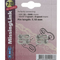 KMC Missing Link CL-571R, 7.1mm Chains - 2 on a Card 7/8 Speed