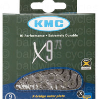 KMC X-9 - 9 Speed Grey/Grey Chain - Boxed
