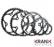 KranX 104BCD Alloy CNC Narrow-Wide Chainring in Black - 32T