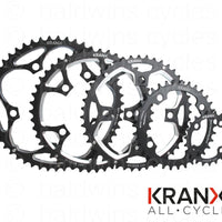 KranX 110BCD Alloy Chainring in Silver - 5 Arm - 34T Pressed
