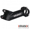 KranX 25.4mm Alloy 35° Rise A/Head 1 1/8" Stem 90mm in Black