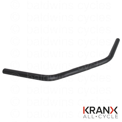 KranX 25.4mm Alloy Trekking Comfort Handlebars in Black. Size: 580mm