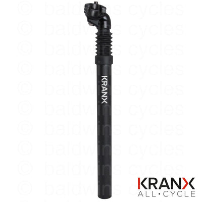 KranX 27.2mm Micro Suspension Alloy 350mm Seatpost in Black