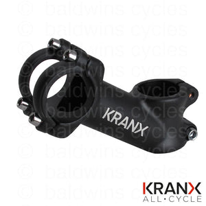 KranX 31.8mm Alloy 35° Rise A/Head 1 1/8" Stem in Black - 110mm