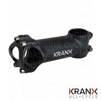 KranX 31.8mm Alloy A/Head 1 1/8" +/-7° Stem in Black - 100mm