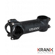 KranX 31.8mm Alloy A/Head 1 1/8" +/-7° Stem in Black - 60mm