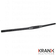 KranX 31.8mm Alloy Flat MTB Handlebars in Black. Size: 720mm