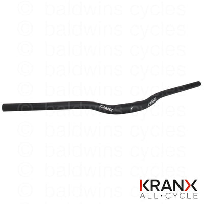KranX 31.8mm Alloy Riser MTB Handlebars in Black. Size: 720mm
