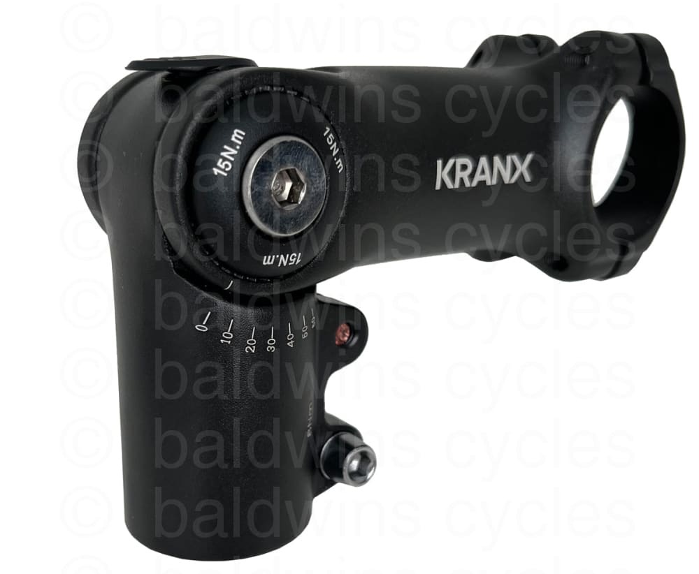 KranX 31.8mm High Mount Adjustable Stem in Black 90mm