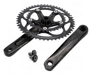 KranX 34/50T Alloy Compact 170mm 10 Speed Road Chainset in Black