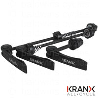 KranX Alloy 3-Piece Q/R Skewer Set in Black