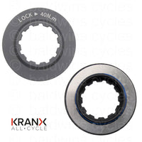 KranX Centre Lock Rotor Alloy Lock Ring for 12mm Thru Axle