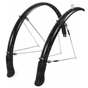 KranX FendR Pre-Assembled Full Length Mudguard 45mm - Black