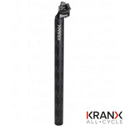 KranX Micro Alloy 400mm 12mm Offset Seatpost in Black - 30.0mm