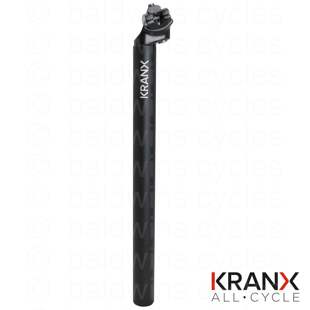 KranX Micro Alloy 400mm 12mm Offset Seatpost in Black - 30.9mm