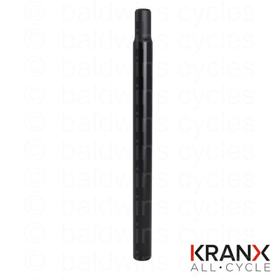 KranX Straight Alloy 350mm Seatpost in Black - 27.0mm