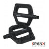 KranX ToughTrail Sealed Bearing Nylon Platform Pedal in Black