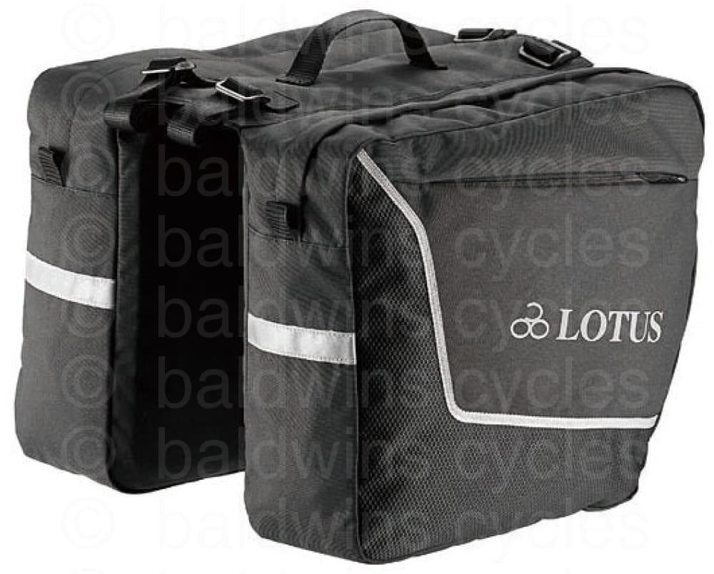 Lotus SH4-104G Commuter Double Pannier Bags in Black (18L)