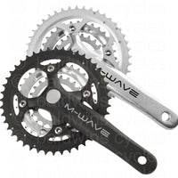 M-Wave 22/32/44 Alloy/Steel Triple Chainset - Silver (170mm)