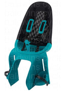 Qibbel Air Rear Child Seat Pannier Rack Mounted in Black/Turquoise