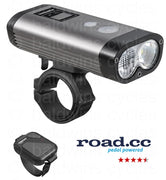 Ravemen PR1600 USB Rechargeable DuaLens Front Light with Remote in Grey/Black (1600 Lumens)