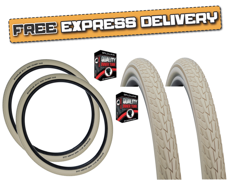 Cream best sale bike tires