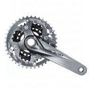 Shimano M4050 - 9 Speed Alivio 2PC Chainset 22-30-40T in Black/Silver - 175mm