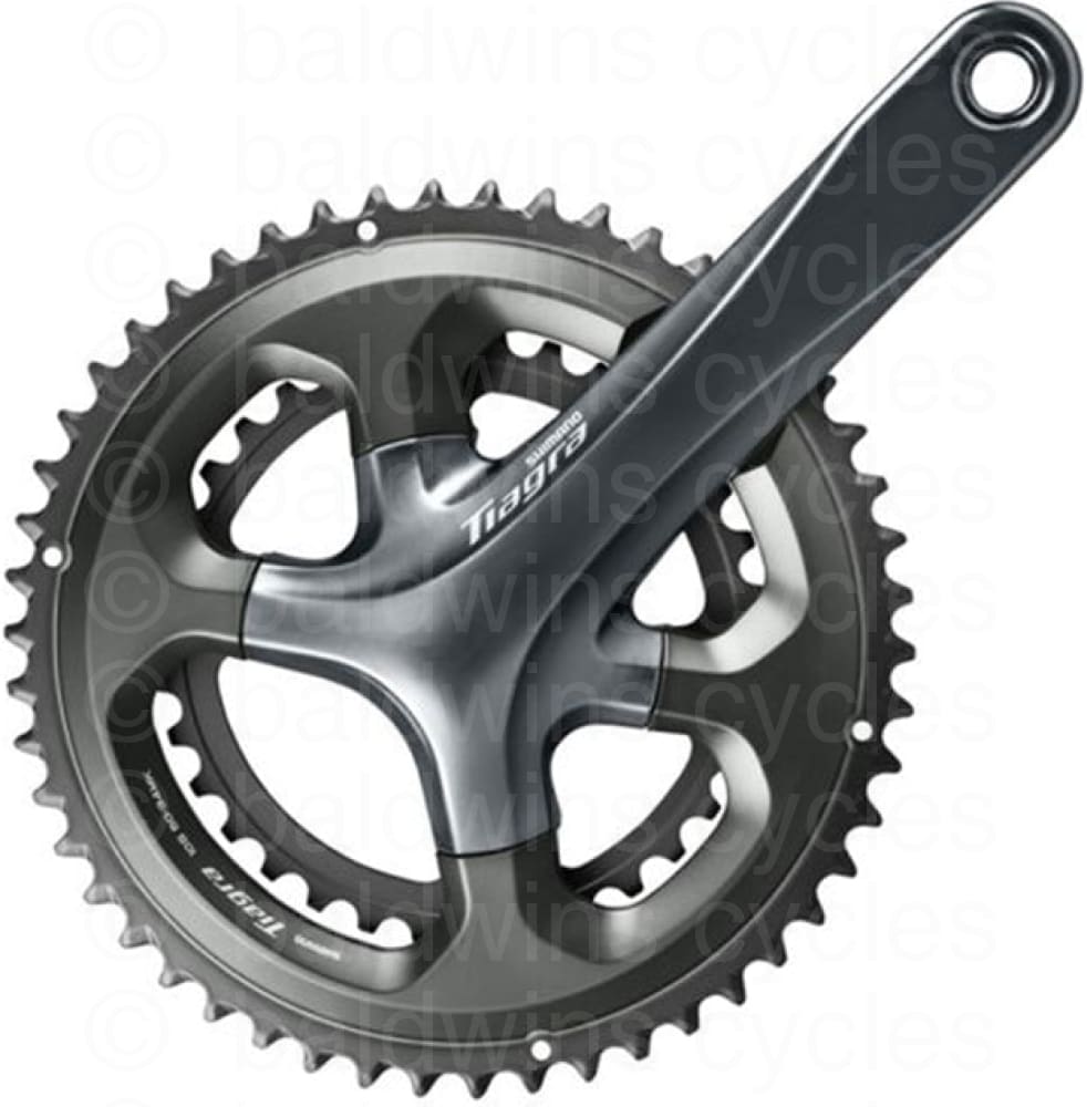 Shimano Tiagra 4700 - 34/50 Double Compact 10 Speed Road Chainset in Black - 170mm