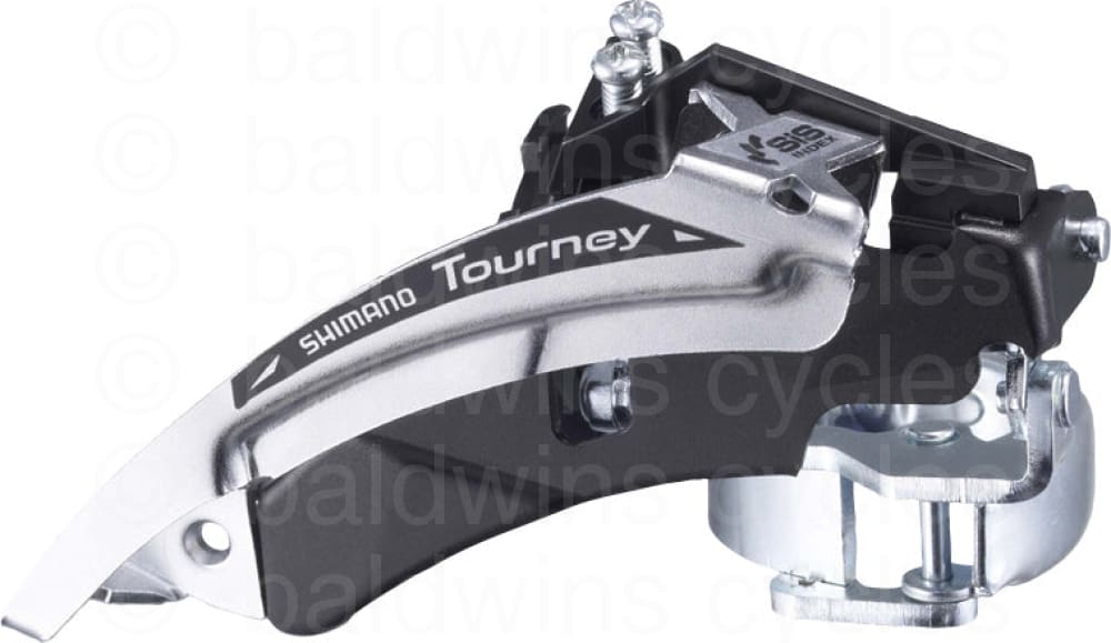 Shimano TY500 - 42T - 6/7 Speed - Top Swing - Dual Pull - Multi Fit MTB Front Mech in Silver
