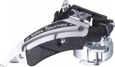 Shimano TY510 - 48T - 6/7 Speed - Top Swing - Dual Pull - Multi Fit MTB Front Mech in Silver