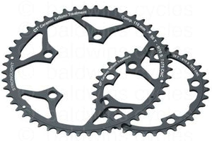 Stronglight 110PCD Type S - 5083 Series 5-Arm Road Black Chainrings 34T-36T - 38T