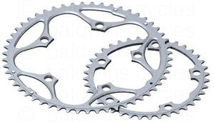 Stronglight 110PCD Type S - 5083 Series 5-Arm Road Silver Chainrings 34T-44T - 40T