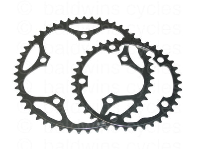 Stronglight 130PCD Type S - 5083 Series Shimano 5-Arm Road Chainrings in Black - 38T
