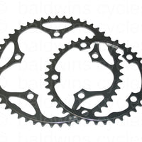 Stronglight 130PCD Type S - 5083 Series Shimano 5-Arm Road Chainrings in Black - 46T