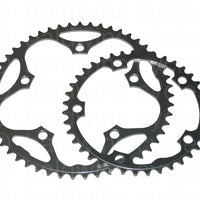 Stronglight 130PCD Type S - 5083 Series Shimano 5-Arm Road Chainrings in Black - 53T