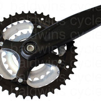 Stronglight Argos Alloy 6061 - 104/64PCD 24/34/42 Chainset 170mm Crank in Black