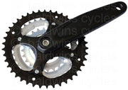 Stronglight Argos Alloy 6061 - 104/64PCD 24/34/42 Chainset 170mm Crank in Black