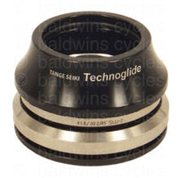 Tange Seiki Technoglide IS247LT Fully Integrated Tapered Headset in Black. 1 1/8" - 1 1/4" + 15mm Alloy Tall Cap Cover