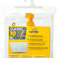 VK "Classic" Waterproof Single Bicycle Cover Incl. 5m Cord - White