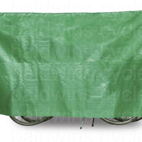 VK "Super Duo" Waterproof Lightweight Contoured Two Bicycle Cover Incl. 5m Cord in Green