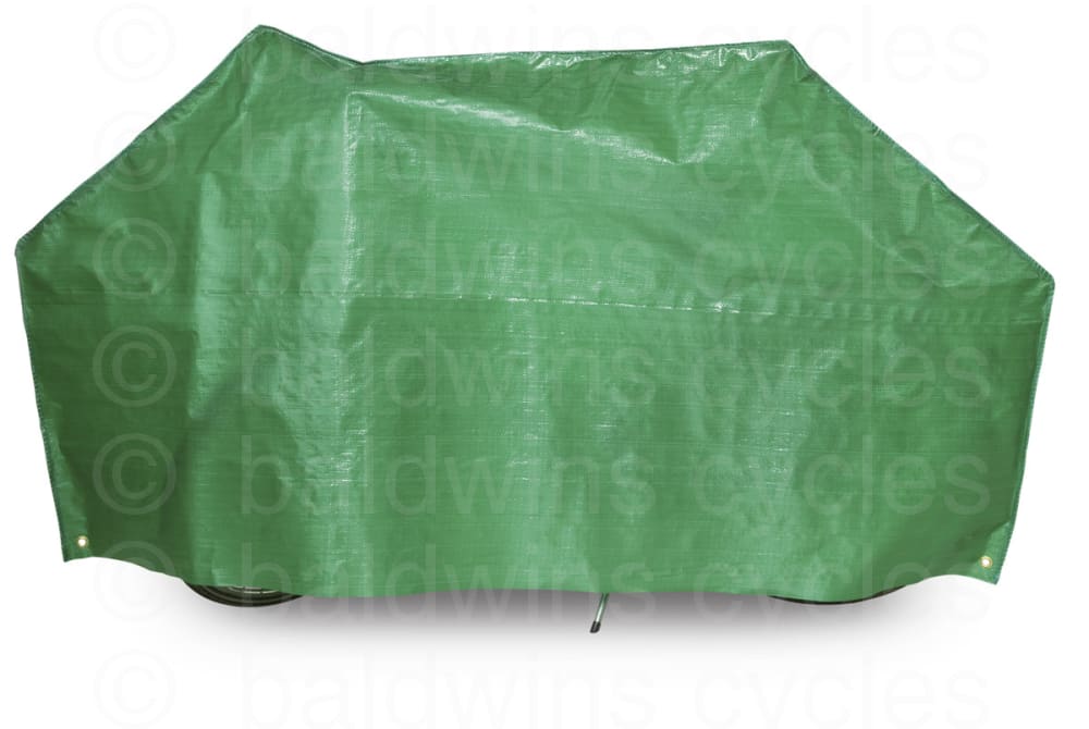 VK "Super" Waterproof Lightweight Contoured Single Bicycle Cover Incl. 5m Cord in Green