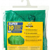 VK "Super" Waterproof Lightweight Contoured Single Bicycle Cover Incl. 5m Cord in Green