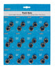 Weldtite 10mm Track Nuts - 12 Pairs - 1 Card