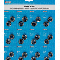 Weldtite 10mm Track Nuts - 12 Pairs - 1 Card