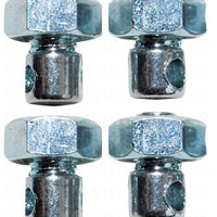 Weldtite Mudguard Nuts & Bolts (Pack of 4)